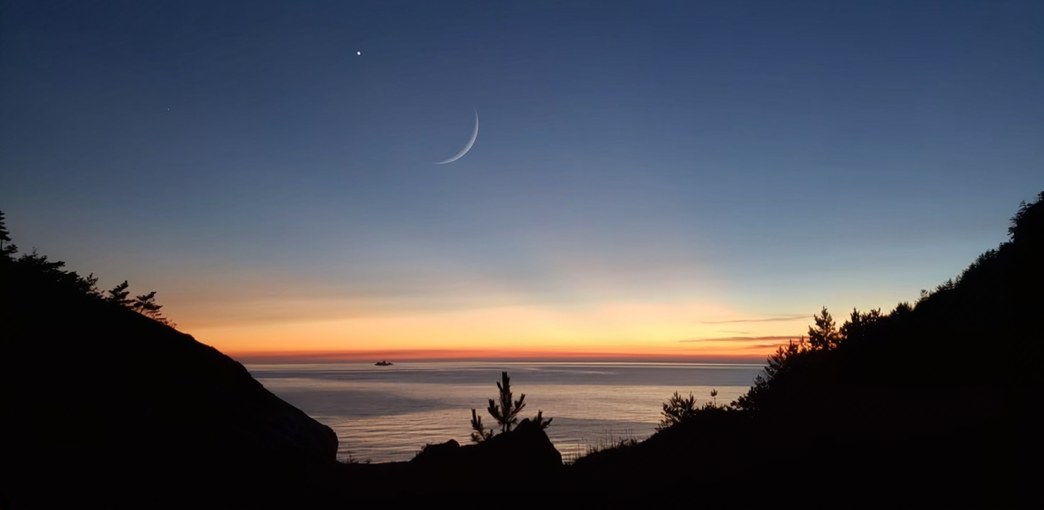 夜明けの島根